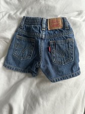 Vintage Baby Levi Elastic Waist Denim Shorts 3-6m