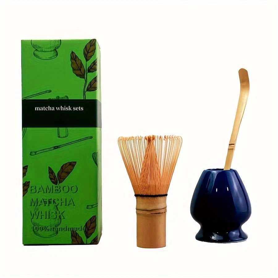 3pcs Matcha Set Bamboo Whisk Tea spoon fittings Matcha Whisk Tea Spoon