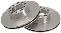 2X A.B.S. Bremsscheibe 15743 FüR Mercedes SL R107 W126 C107 Klasse 280 126 021
