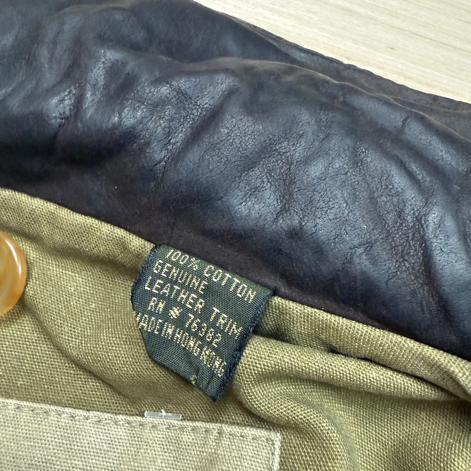 Timberland Weathergear амбара пальто винтажный 90-х Y2K куртка M кожаный воротник Chore - Изображение 4 из 4