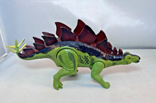 Stegosaurus Dinosaur Toy Light Up Eyes & Roaring Sound Effects *Tested Works*