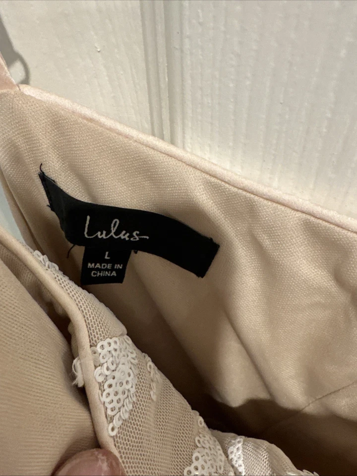 Lulus, Beaded Romper, Size Large - Image 2 of 3