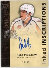 Alex Ovechkin 2014-15 UD Premier Inked Inscriptions Autograph Card #II-AO 12/25