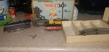 WORKING VINTAGE MARX MECHANICAL WIND UP TRAIN SET 526 WITH BOX COMPLETE