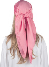 RIIQIICHY 35 Inch Head Scarf for Women Hair Scarf Like Silk Scarf Square Scarf B