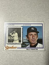 1978 Topps #721 Billy Martin New York Yankees