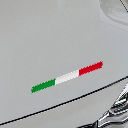 2 Piezas Resina 3D Bandera Italia Pegatina Logo Emblema Insignia Calcomanía Accesorios Coche - Imagen 12 de 14