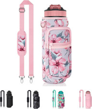 32 Oz Water Bottle Carrier Bag, 32/40 Oz Crossbody Water Bottle Holder with Stra