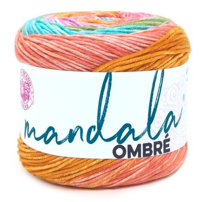 Yarn Mandala Ombre Tranquil Ombre Cake Medium Acrylic Multi-color Yarn