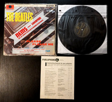 Beatles PLEASE PLEASE ME DICK JAMES GOLD 1ST UK MONO NEMS BAG ARCHIVE COPY! WOW!