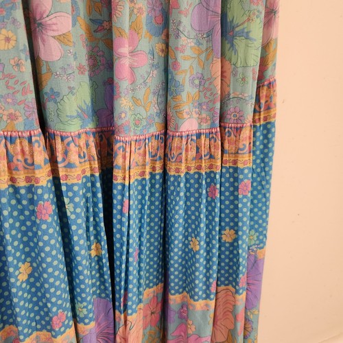 Spell & The Gypsy ~ Hibiscus Lane Button Gown Dress XL ( + XXL ) AUS 16 US 12 - Picture 17 of 17