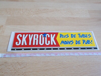SKYROCK Radio Sticker - MORE HITS LESS ADVERTISING!