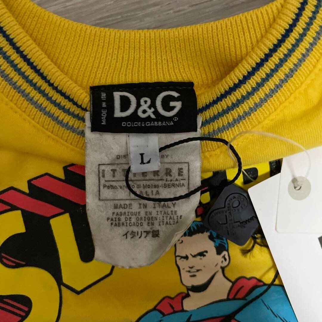 D&G Tank Top Superman Dolce & Gabbana Size L Color Yellow | eBay
