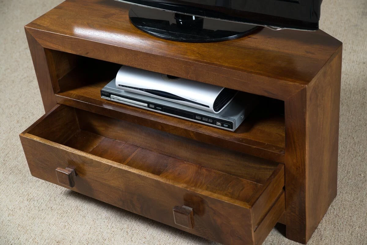 Dakota mango corner tv unit deals