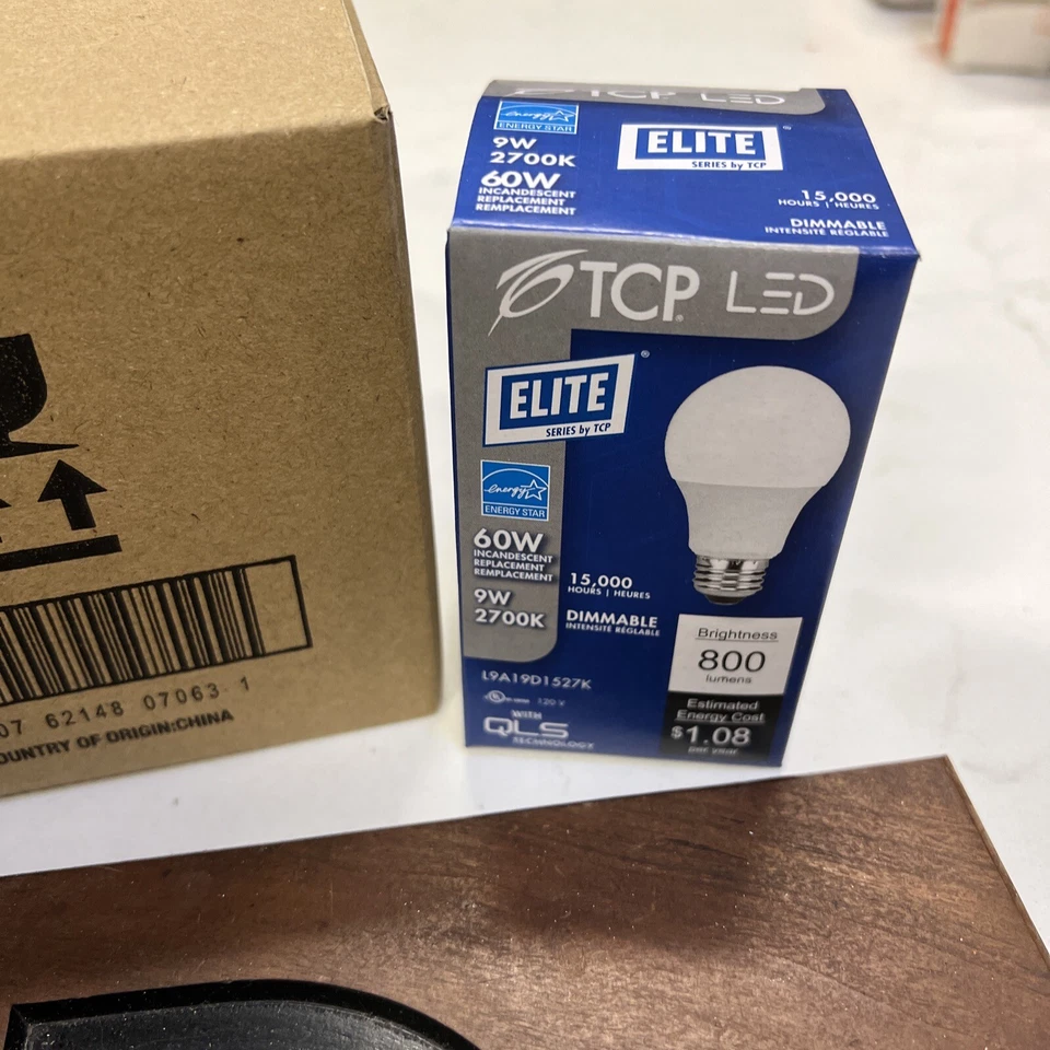 TCP Elite  (12Pack)  LED  9.5W  2700K Shatter Resistant Dimmable Light Bulb  NEW - Image 2 of 3