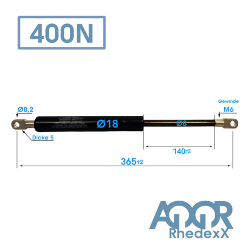 Gasdruckfeder Gasdruckdämpfer Dämpfer Auge Gasfeder Länge: 145-900MM 50N-1.250N - Bild 189 von 500
