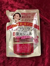 KOSE GRACE ONE Perfect Gel Cream Anti-Aging Collagen EX 90g Refill Japan import