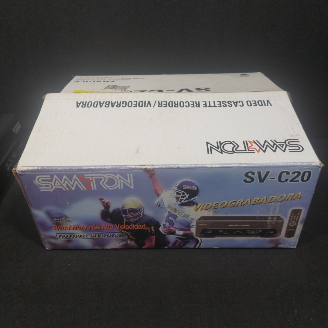 SAMTRON SV-C20 VHS VCR Player With Remote Control RCA Jacks Tested Works Great