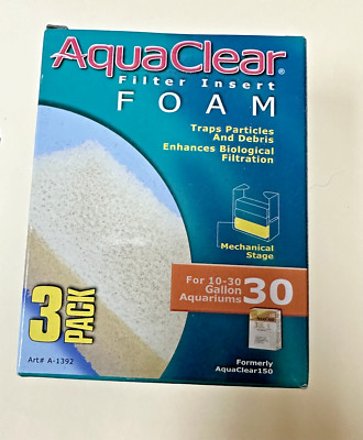 3-AquaClear Filter 30 and 4 - Mechanical Foam Aquarium Filter