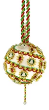 The Cracker Box  Inc Christmas Ornament Kit Christmas Bells on White