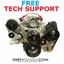 Dirty Dingo Ls Camaro Style Alternator Power Steering And Street Rod Ac Brackets