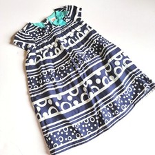 Gymboree Girls 3T "Cape Cod Cutie" Circles and Dots Dress NWT Navy Nautical 2015