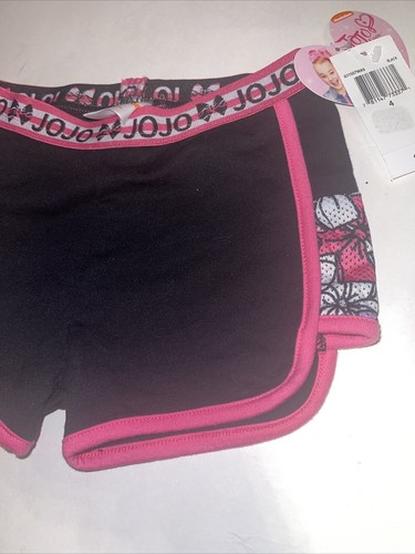 Nickelodeon Jojo Siwa Girls Short’s Size (4) Black Gymnastics Athletic - Picture 2 of 8