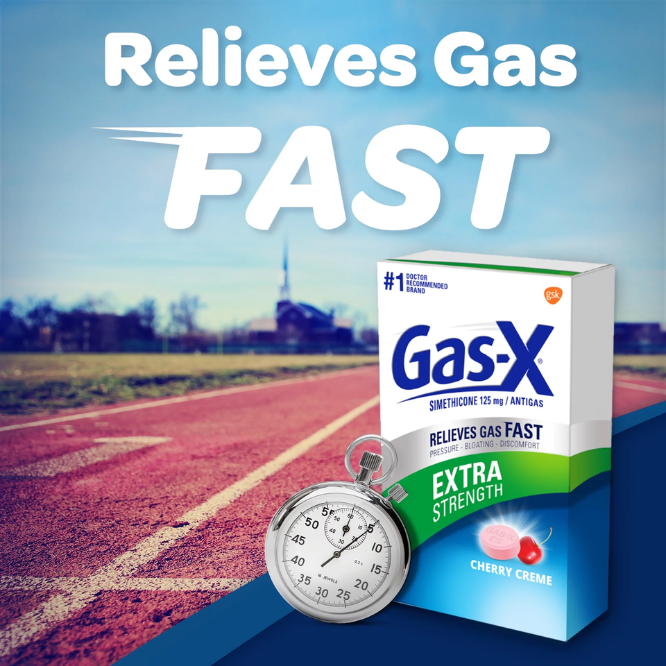 Extra Strength Gas Relief Chewable Tablets, Cherry Creme, 18 Count eBay