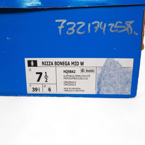 Adidas Nizza Bonega Mid 'Almost Pink' Casual Sneakers HQ9842 Women's 7.5 - Picture 12 of 12