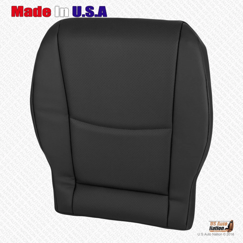 2001 - 2005 Mercedes Benz C230 C240 C320 Driver Bottom Leather Seat Cover Black - Image 4 of 4