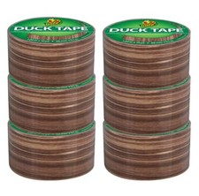 Duck  283051 Woodgrain pattern printed duct tape 1.88" x 10 yds -Case 6 rolls