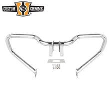 Chrome Chopped Engine Guard Crash Bar Fits For Harley Road King Street Glide 14+