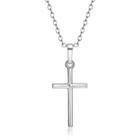 Small Silver or Gold Plated Cross Necklace pendant  drop Necklace Chain