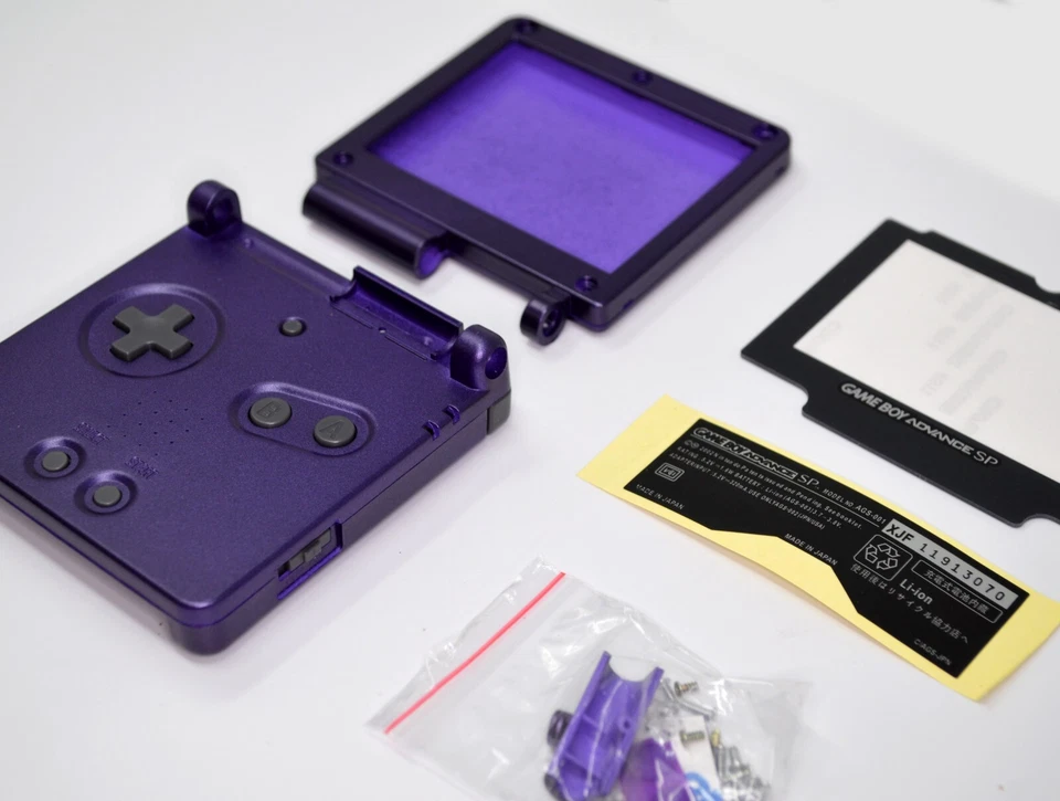 GBA SP Game Boy Advance SP Replacement Housing Shell Screen Lens (PURPLE) - Image 2 of 3