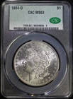 1884 O Morgan Silver Dollar CACG MS63 Choice BU Lustrous Well Struck Coin CAC