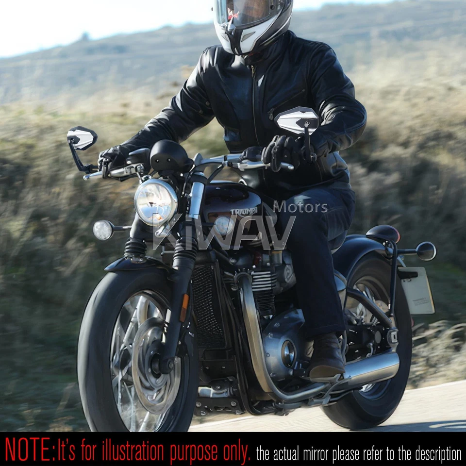 Espejos retrovisores 4Rizz blancos para 2016- Triumph Speed Triple R/S Foto 4 de 4