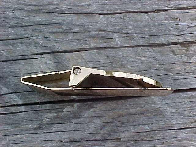 CORVETTE COLLECTOR ED. GOLD CHROME MONEY CLIP GIFT BOX FLIP STYLE NOS QUALITY - Image 3 of 4