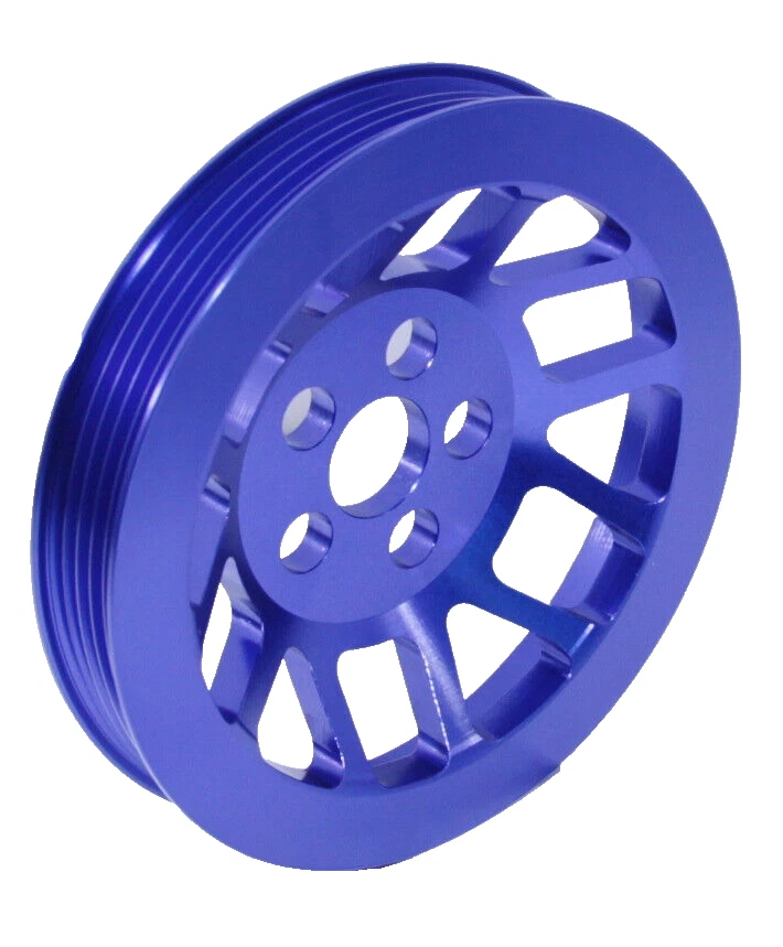 Polea de manivela AZUL para 06-12 VW Jetta/Escarabajo/Golf/Passat/Conejo 2,5 L 2480CC DOHC Foto 2 de 4