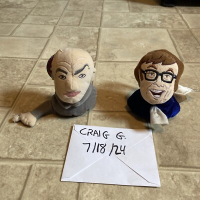 Vtg Austin Powers Movie Dr. Dr Evil Silly Slammers Plush Bean Bag 1999 Toy Lot