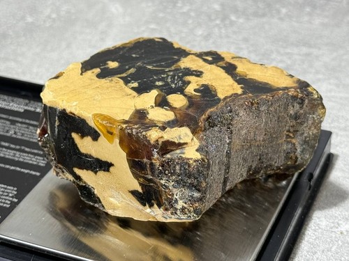 Naturbernstein, unbearbeitet, Baltischer Bernstein, großes Stück 205,5 Gramm. - Bild 8 von 18