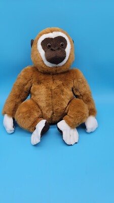 Adventure Planet White Gibbon Plush Stuffed Animal Ape Monkey Jungle 11'' 