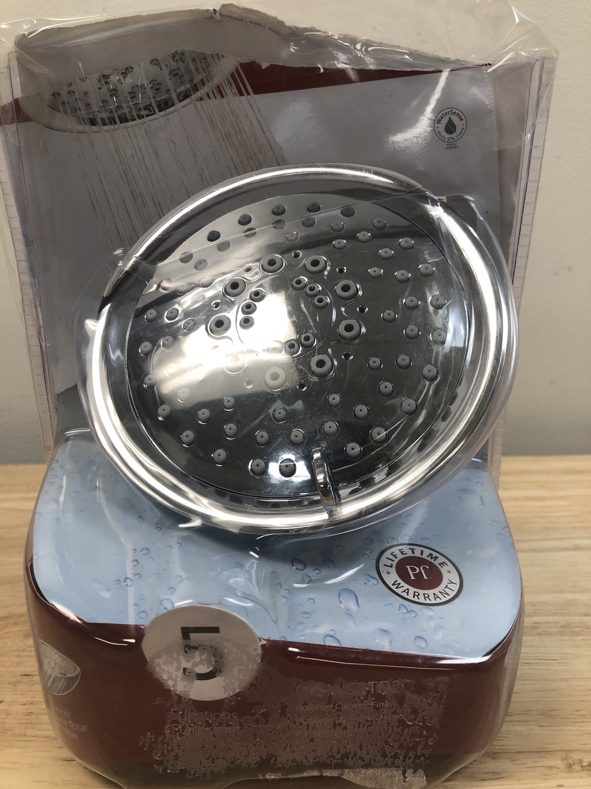 Pfister Universal 5Spray 5.66" Wall Mount Rain Shower Head, Chrome eBay