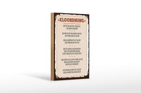 Holzschild Spruch Kloordnung Bitte Im Sitzen Pinkeln 12X18 Cm Schild