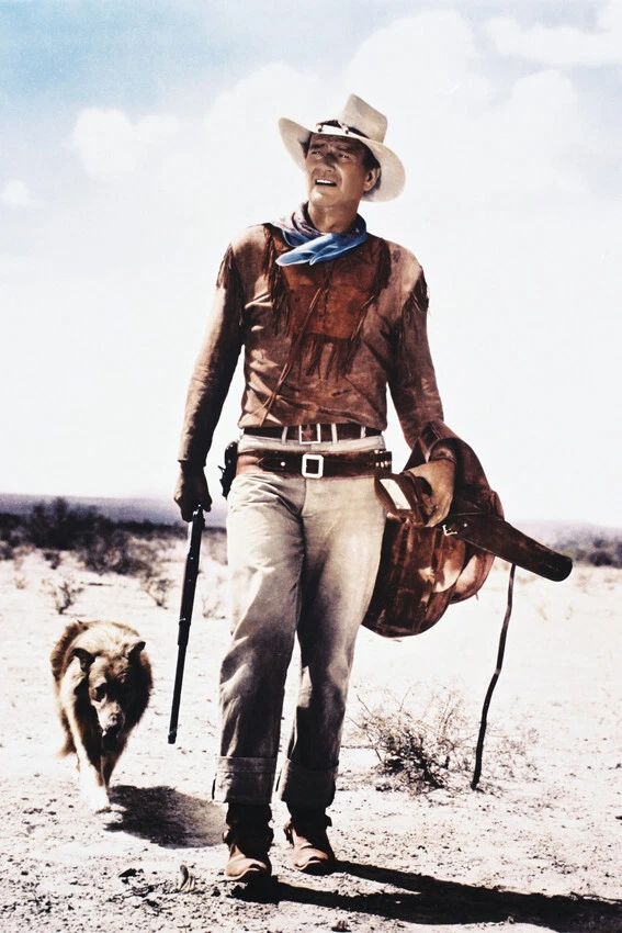 Cadre photo avec affiche - Mancave - Western - Rétro - Cowboy - 40x40