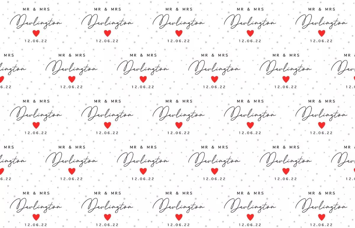 Wedding wrapping paper sale