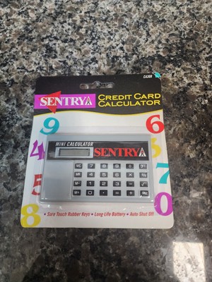New Vintage Sentry Credit Card Mini Calculator CA308