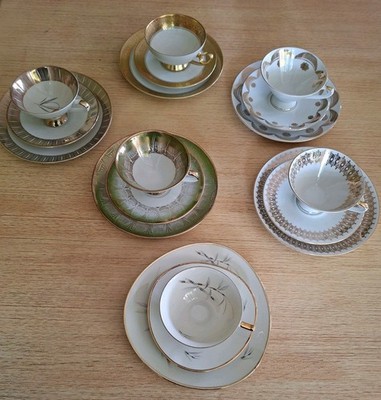 Sammeltassen Set 3-teilig 6 Gedecke Vintage Winterling Tirschenreuth Germany