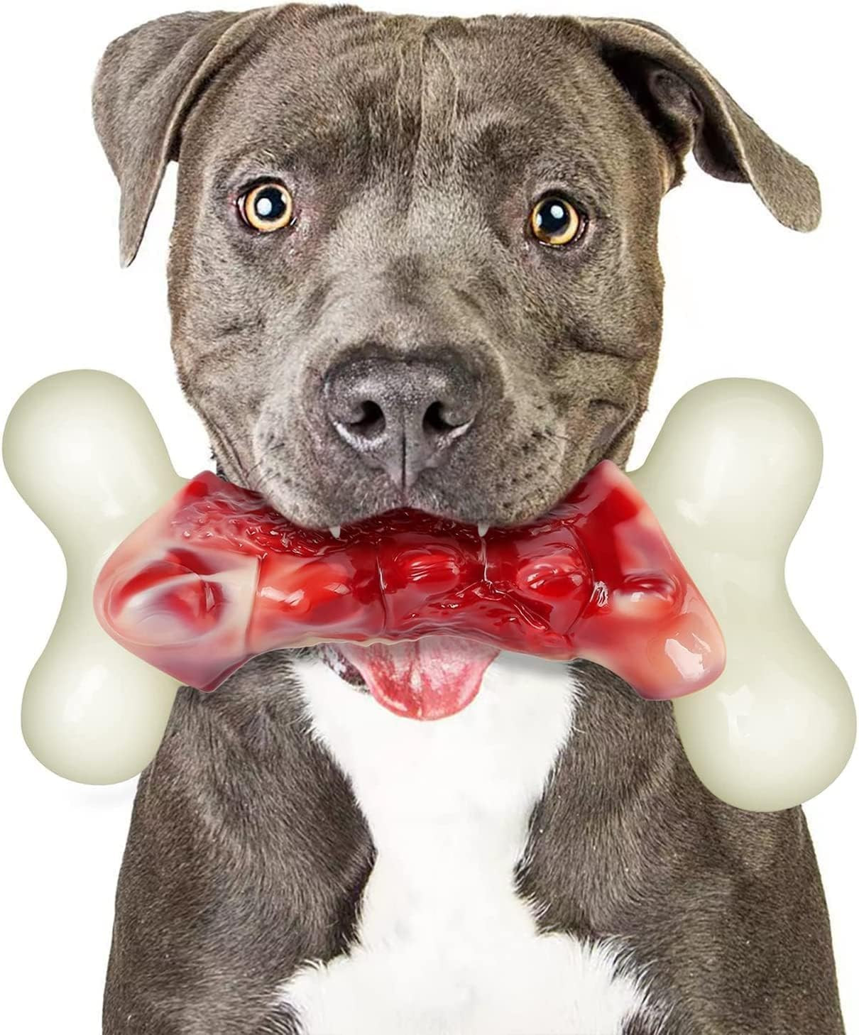 Dog Toys for Aggressive Chewers, Indestructible Dog Toys for Large Dogs, Real Ba