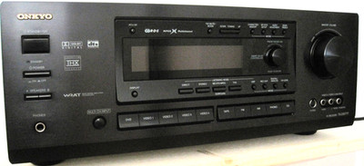 Top Zustand, Onkyo Receiver TX-DS777, schwarz, Fernbedienung + Bedienungsanl.