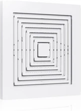 MAYITOP Bathroom Vent Cover BP46 BP90 With Springs Replacement 9*9/0.2, White 